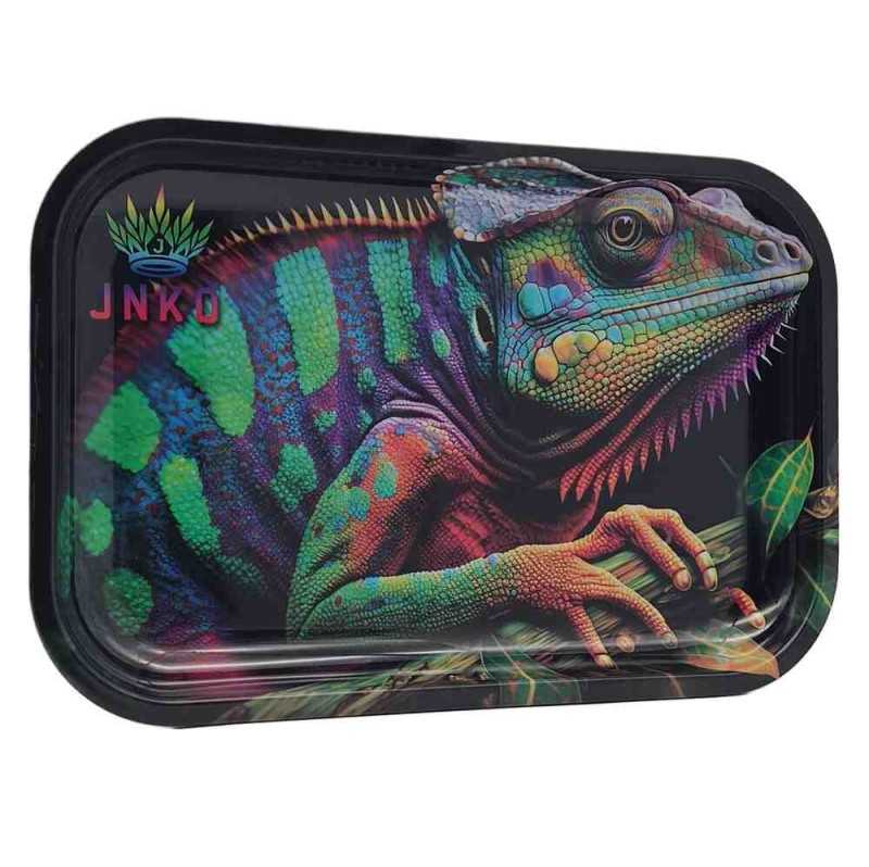 Bandeja para liar XXL, 29 x 19 cm, diseño de animales salvajes, 3 camaleones