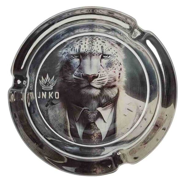 asbak-rond-glas-10cm-suited-animals-design-4-suited-snow-leopard