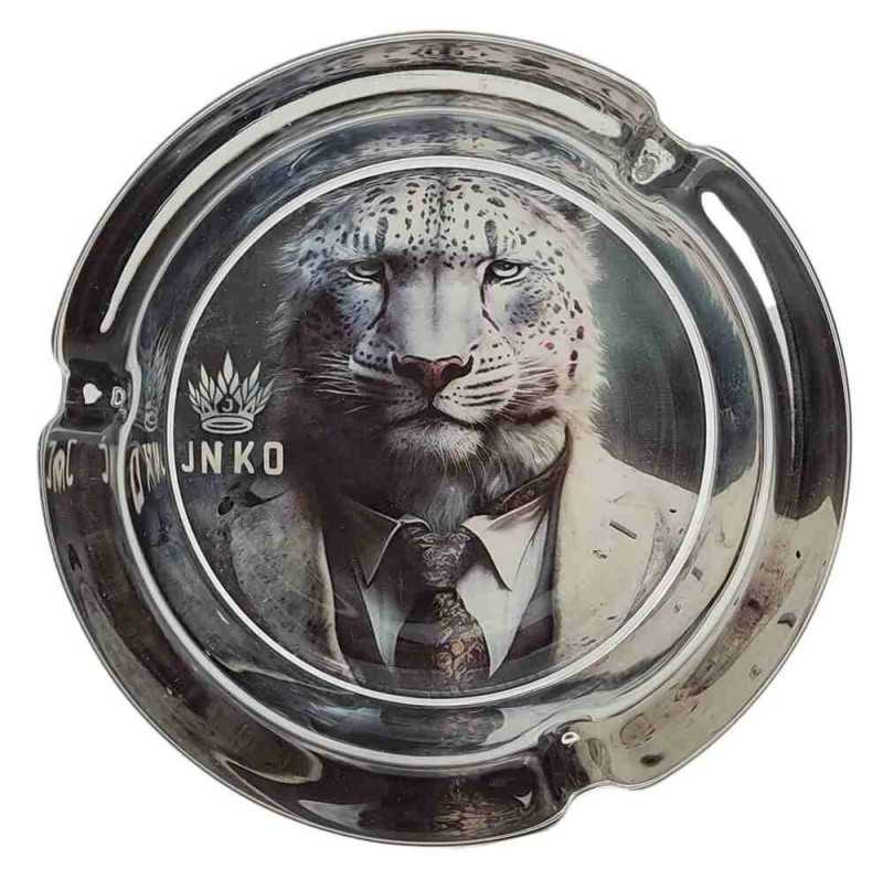 asbak-rond-glas-10cm-suited-animals-design-4-suited-snow-leopard