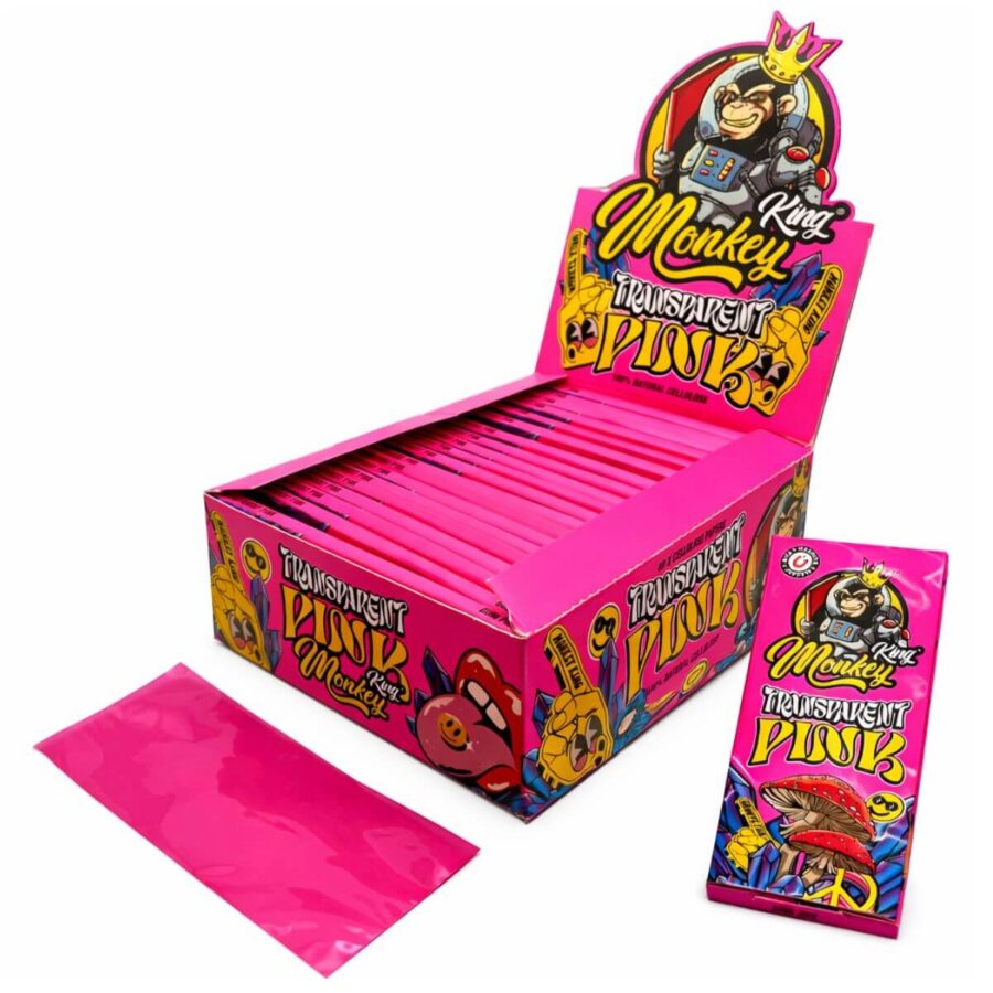 Monkey-King-Transparent-Pink-100-Natural-Cellulose-Rolling-Paper-900×900