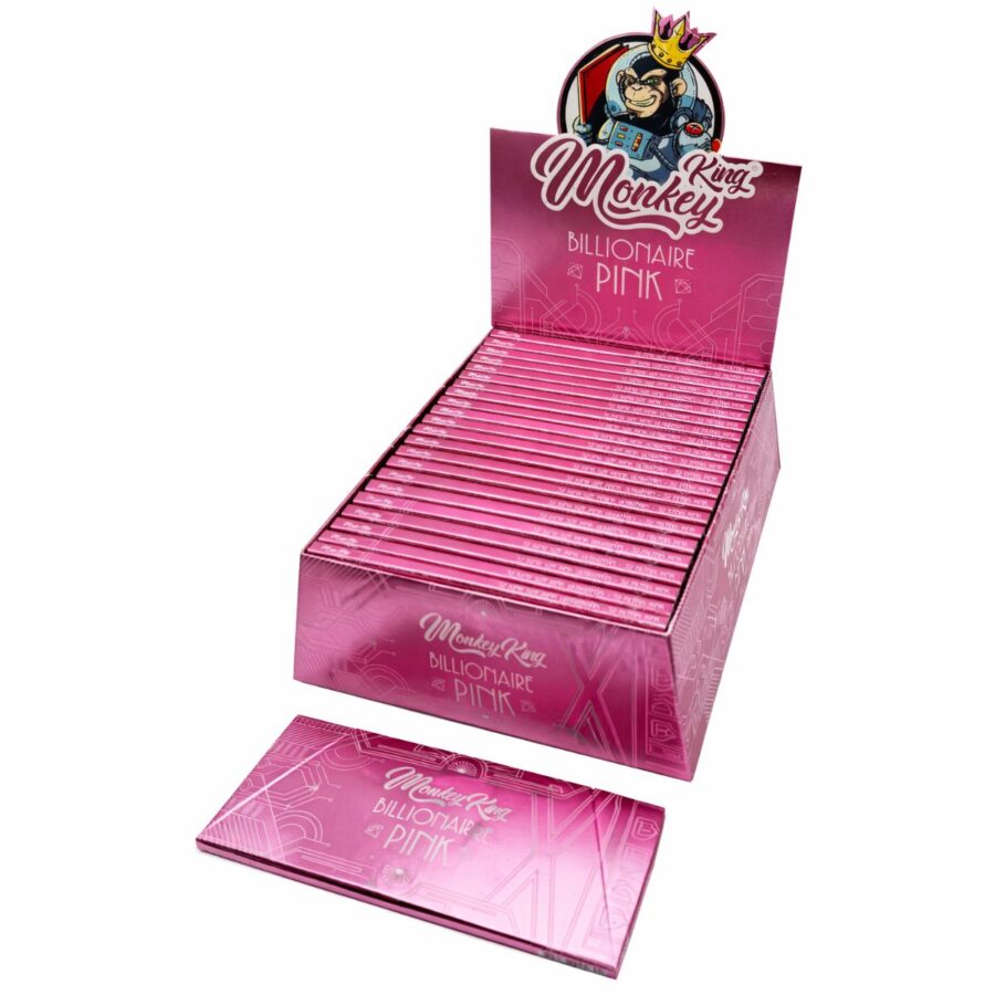 Monkey-King-Billionaire-Pink-KS-Unbleached-Ultrathin-Rolling-Papers-900×900