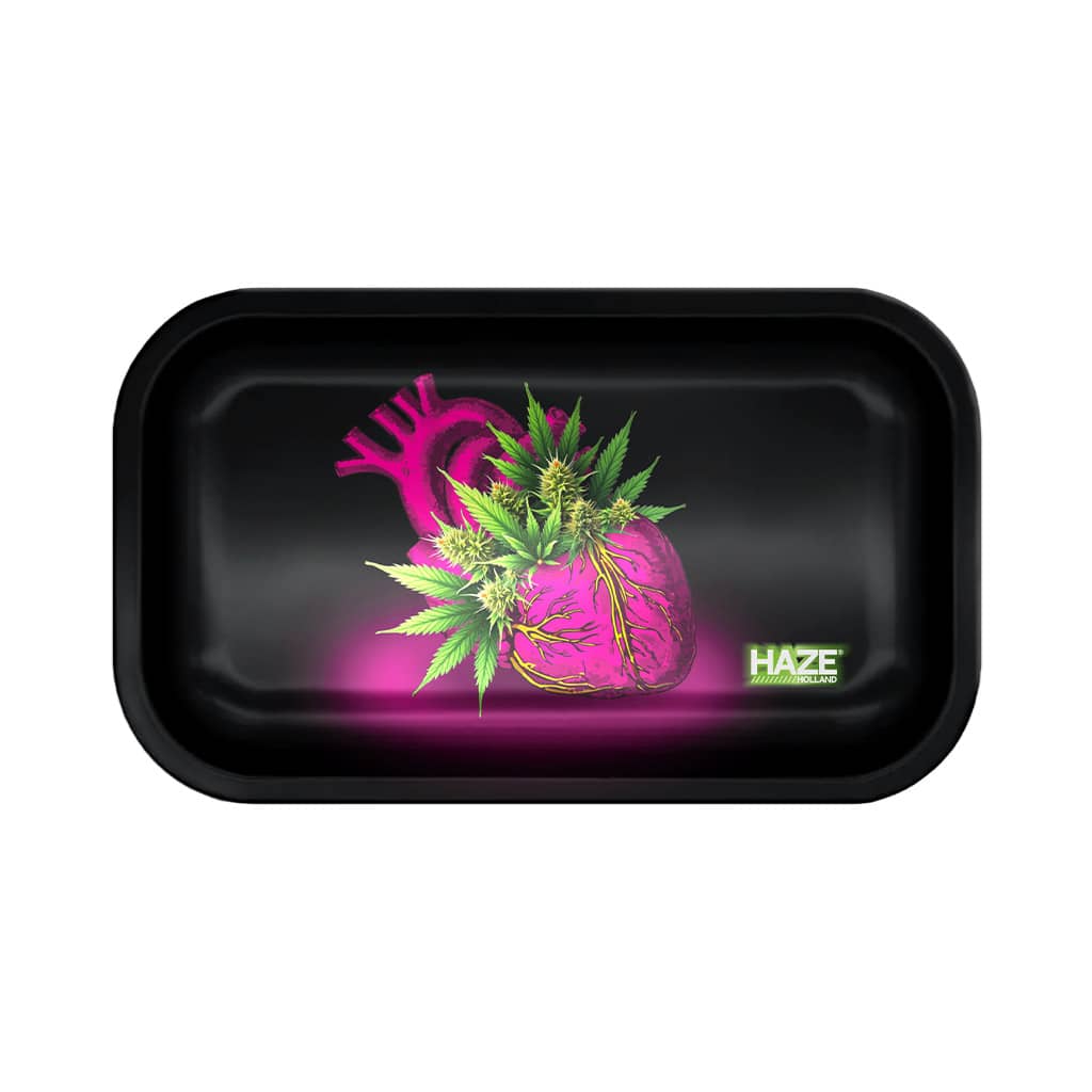 Pink-Rolling-Tray-Metal-Large-Haze-Holland-Pink-Heart-Anatomy-For-Her-For-Smoking-No-Mess-Fits-Everything-GREEN-PULSE-PINK-VICE-x-07094